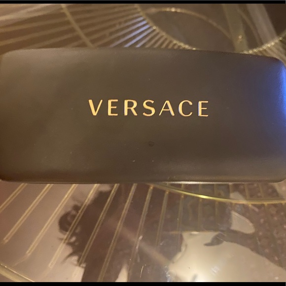 Dark Red Versace Sunglasses With Gradient Lenses - Picture 5 of 6